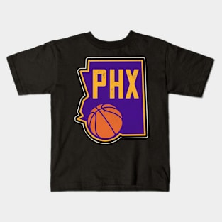 Phoenix Basketball State Outline Kids T-Shirt